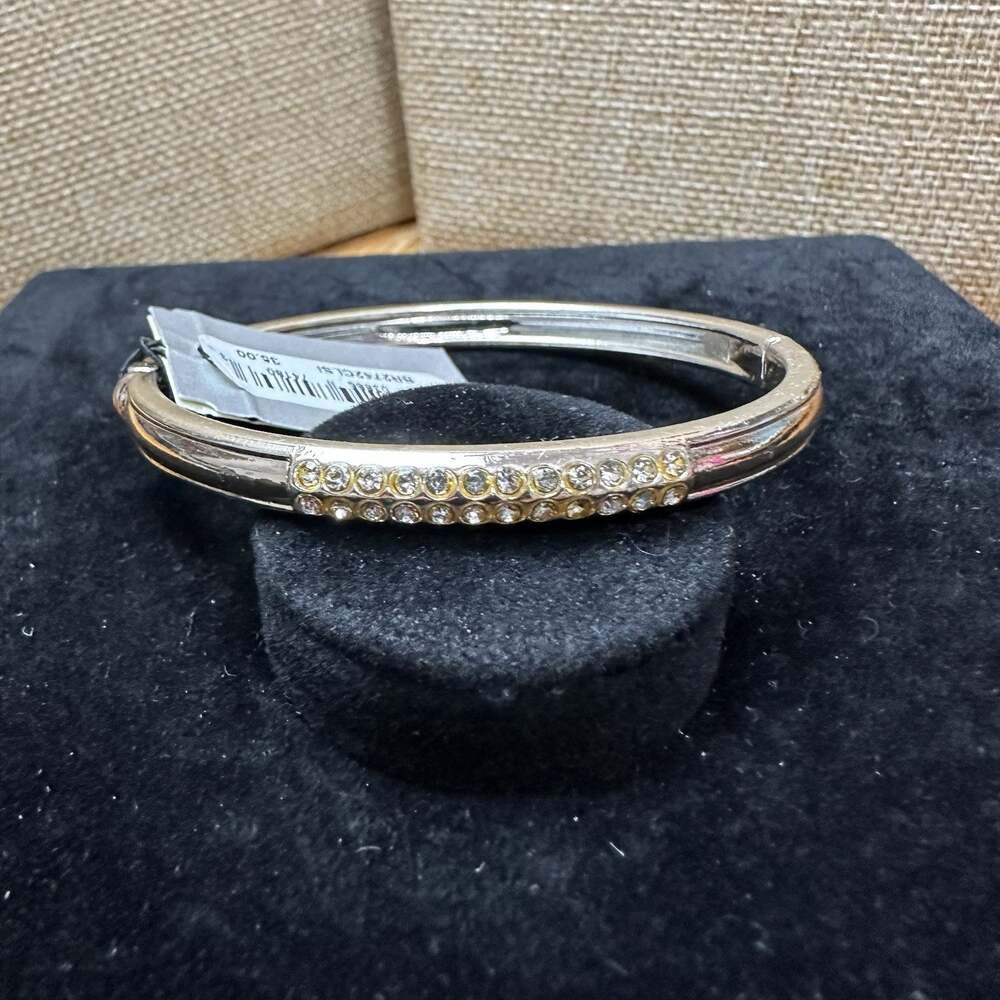 Sequin Nordstrom Multicolor Silver Tone Statement Enamel Bangle Bracelet #51